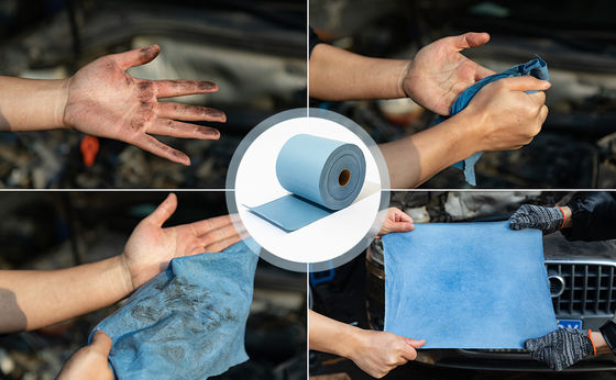 Customized Sized high strong Non Woven Cloths With High Oil And Water Absorbency Jumbo Industrial Wipes